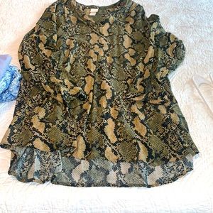 Online snake print dress